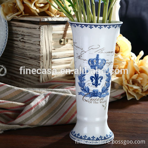 Fine New Bone China Flower Receptacle of Blue Dream